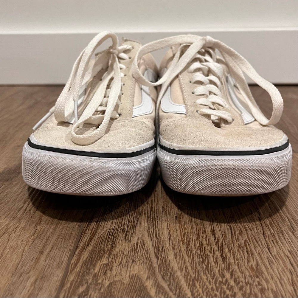 Vans Creme Suede Old Skool Sneakers - Picture 5 of 13
